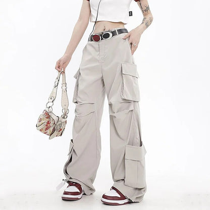 Hip Hop Oversize Cargo-bukser til dame