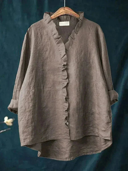 Maeva | Linbluse med volang