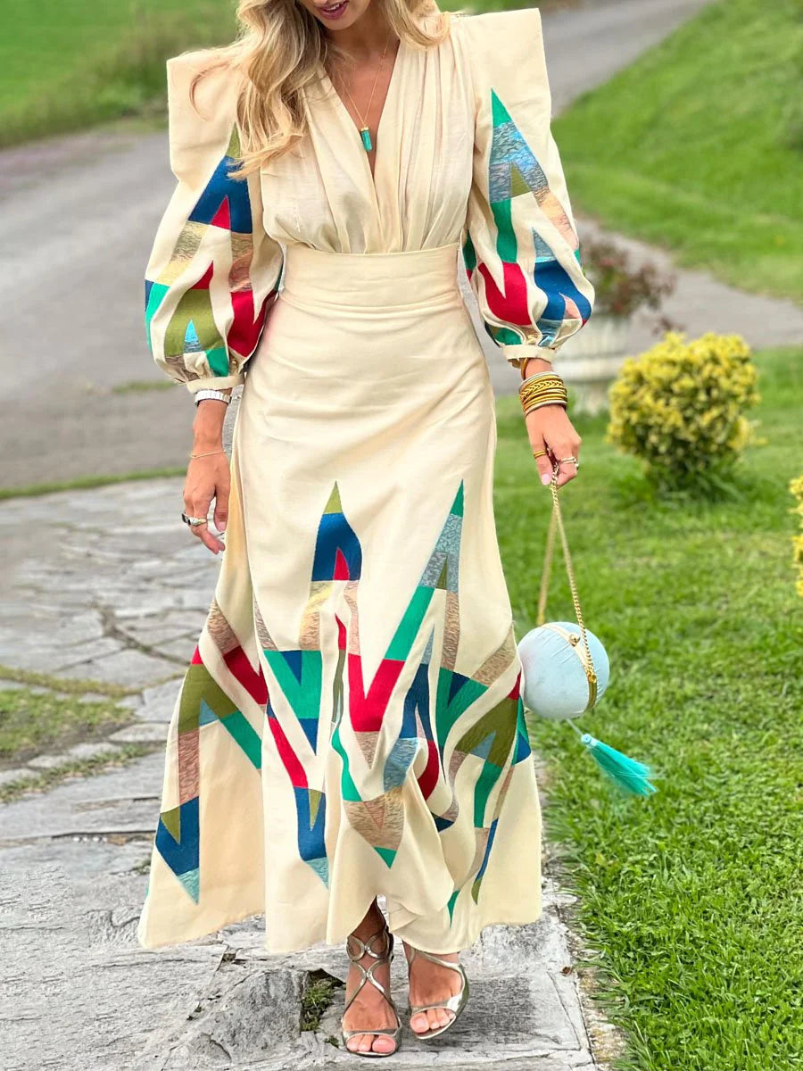 Daelise | Elegant lappeteppe med trykk