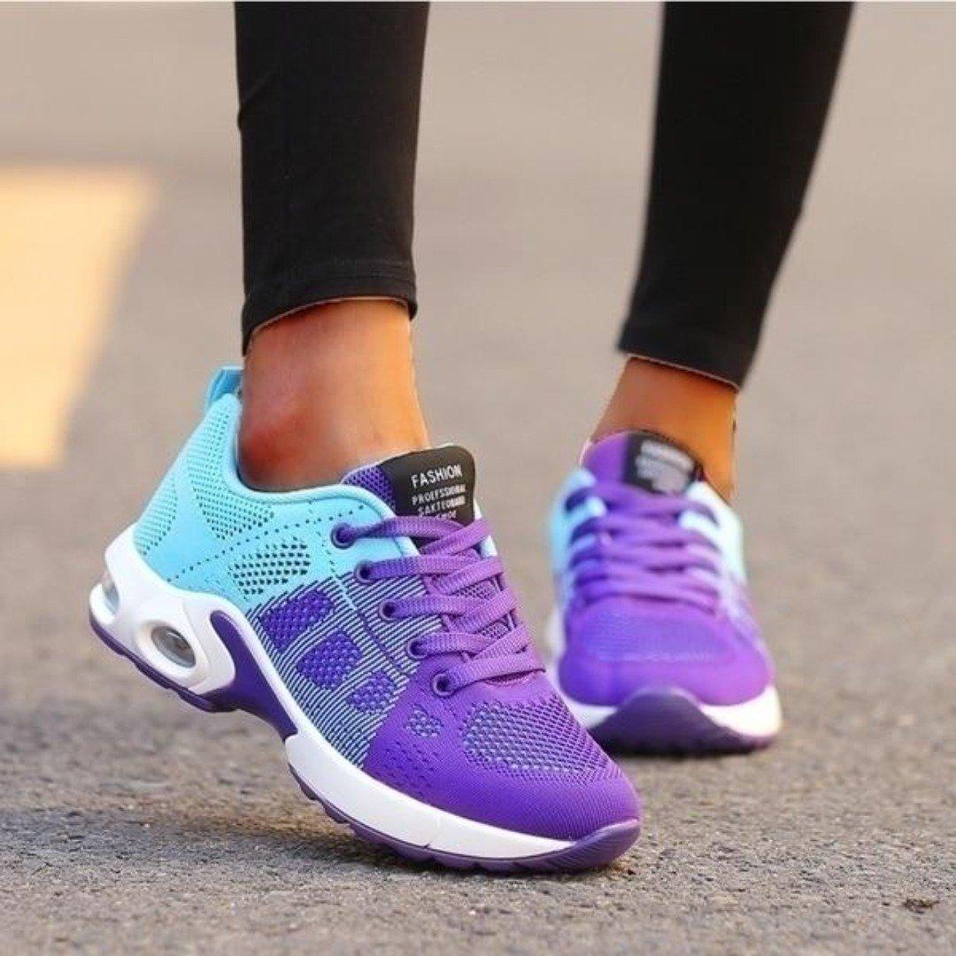 Lette sneakers dame med luftsåle og demping – bilde 2