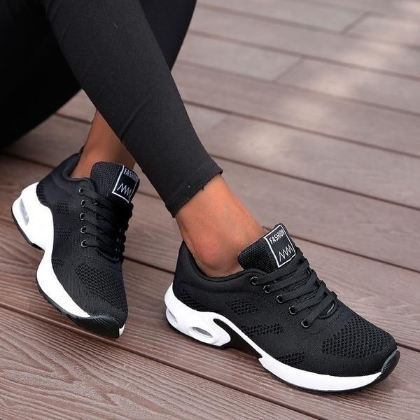 Lette sneakers dame med luftsåle og demping – bilde 4