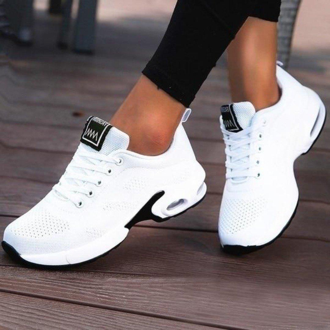Lette sneakers dame med luftsåle og demping – bilde 7