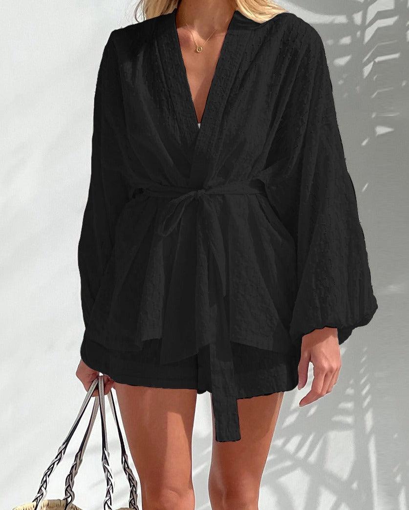 Kimono med shorts