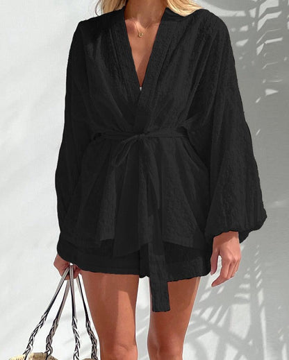 Kimono med shorts