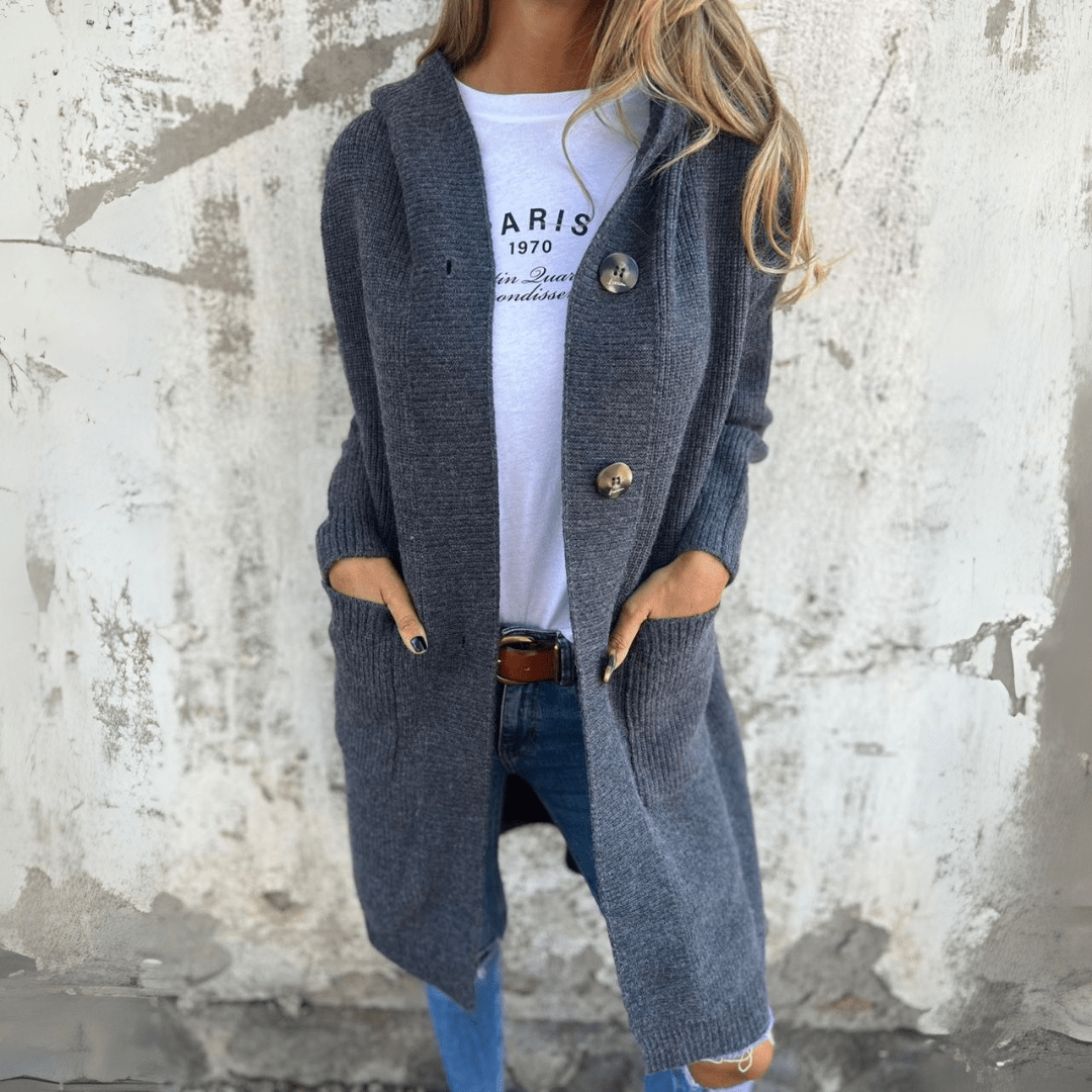 Klaerigo | Lang elegant damecardigan