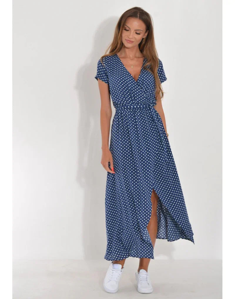 Livia | Fargerik Kjole med Print