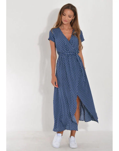 Livia | Fargerik Kjole med Print
