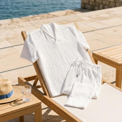 Two-piece tracksuit — Mediterranean Terrace Lifestyle | Generated by Modelize