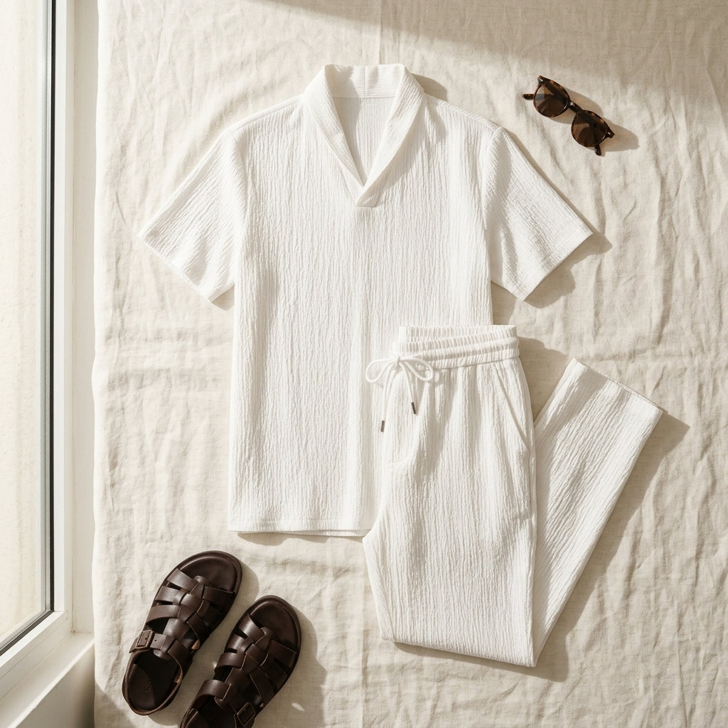 Two-piece tracksuit set — Curated Summer Flat Lay | Generated by Modelize