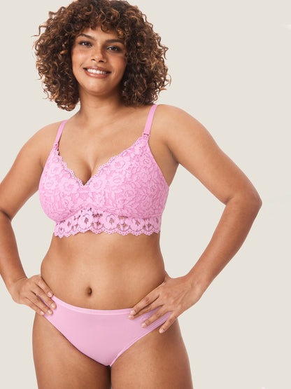 Ammebralette i blonde med ekstra støtte – amme-BH uten bøyle