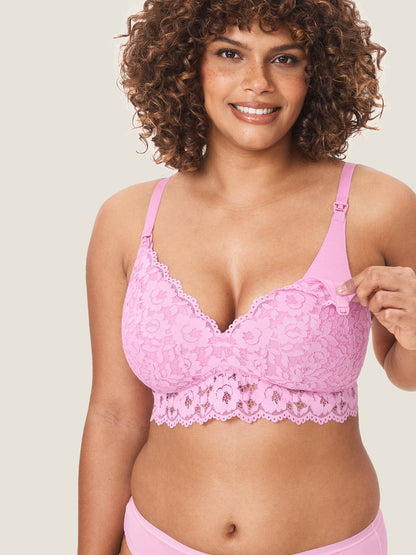 Ammebralette i blonde med ekstra støtte – amme-BH uten bøyle