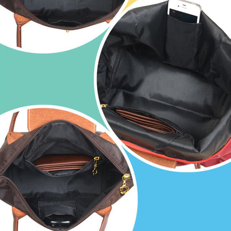 Veske dame i tote bag-stil med solide håndtak – bilde 5