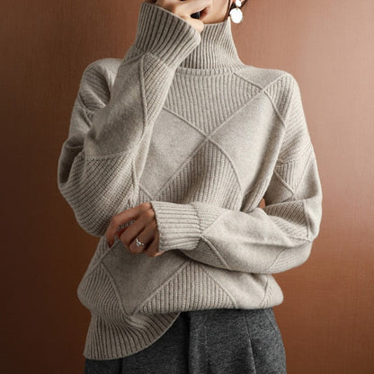 Genser med turtleneck