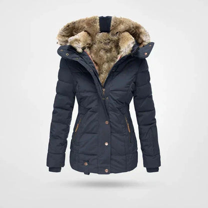 Vanntett vinterjakke dame med avtakbar hette – bilde 7