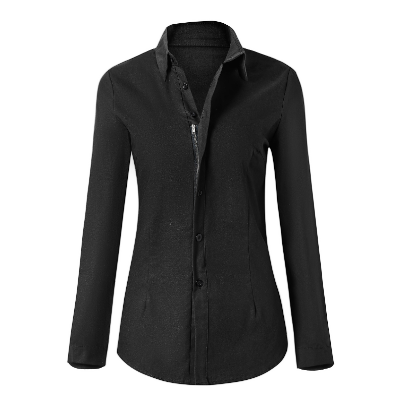 Amelina - Bluse med glidelås for kvinner