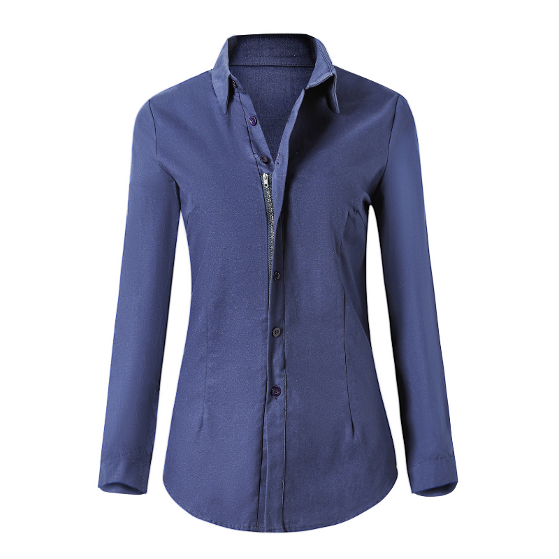 Amelina - Bluse med glidelås for kvinner