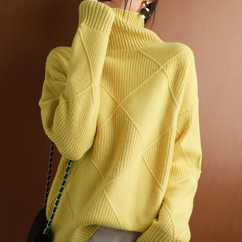 Emilia genser med turtleneck
