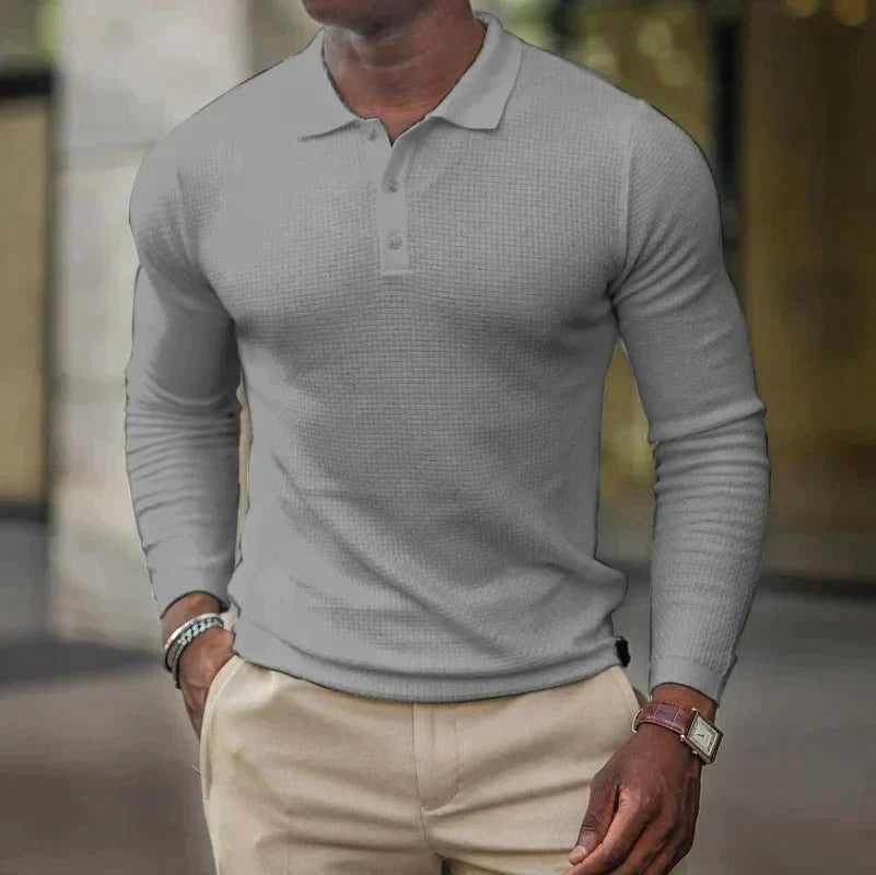 Kvalitet som varer: Mathis Lefèvre | Durable casual polo shirt i grått