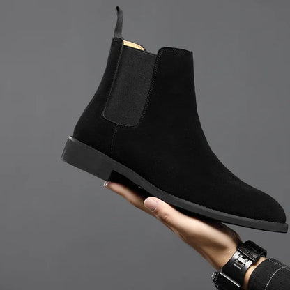 Ferdinand Jones | Chelsea loafers i håndlaget semsket skinn