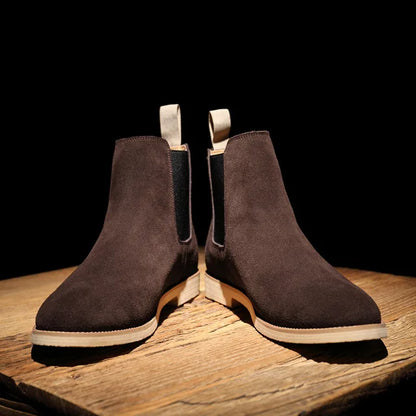 Ferdinand Jones | Chelsea loafers i håndlaget semsket skinn