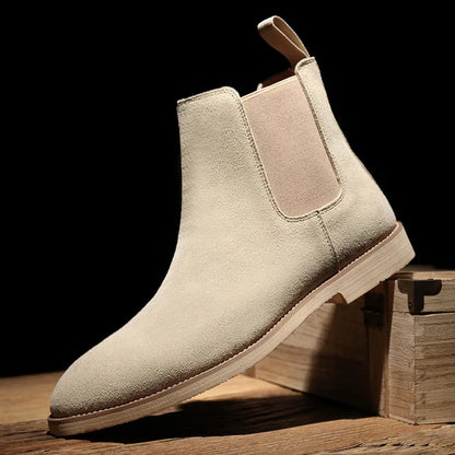 Ferdinand Jones | Chelsea loafers i håndlaget semsket skinn