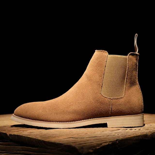 Ferdinand Jones | Chelsea loafers i håndlaget semsket skinn