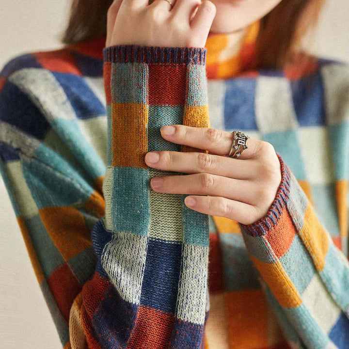 Couture-genser med turtleneck