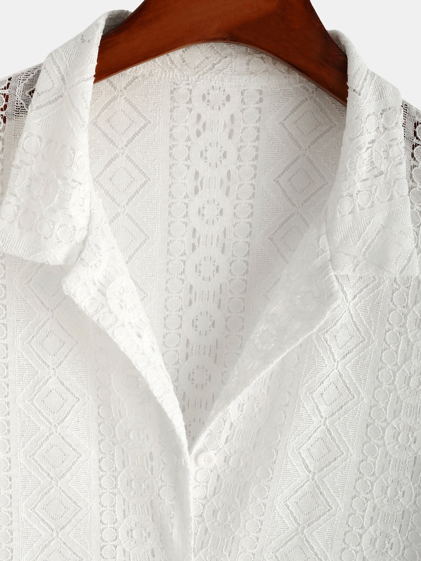 Geometry Textured Cuban Shirt