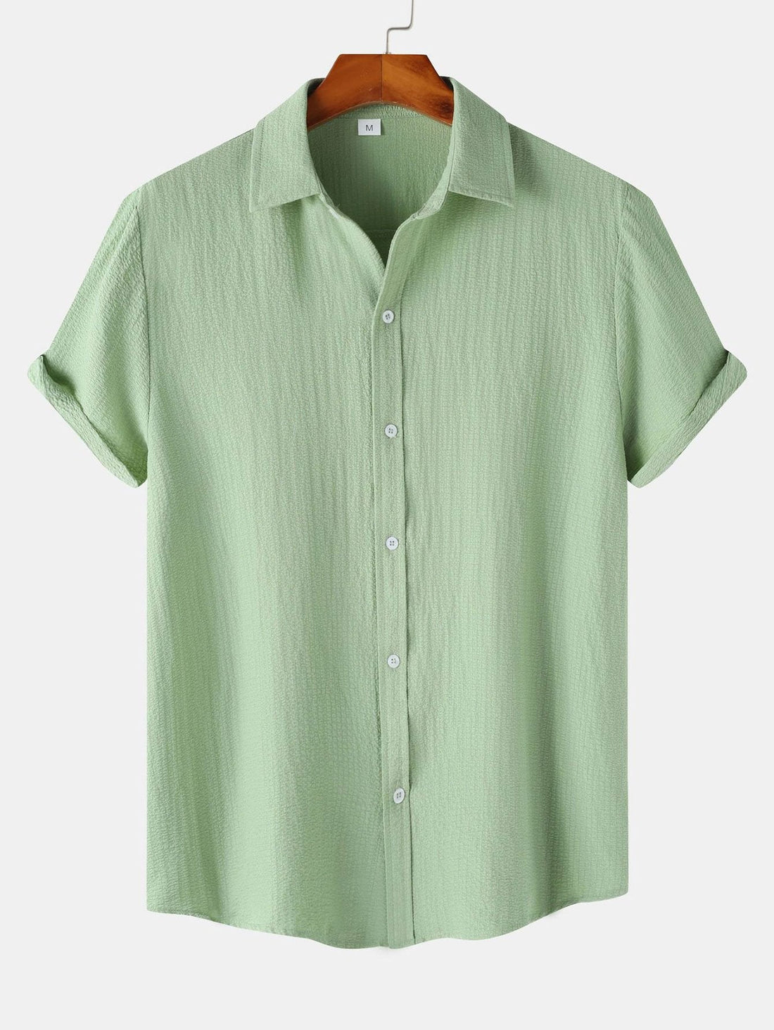 Textured Button Up Shirt