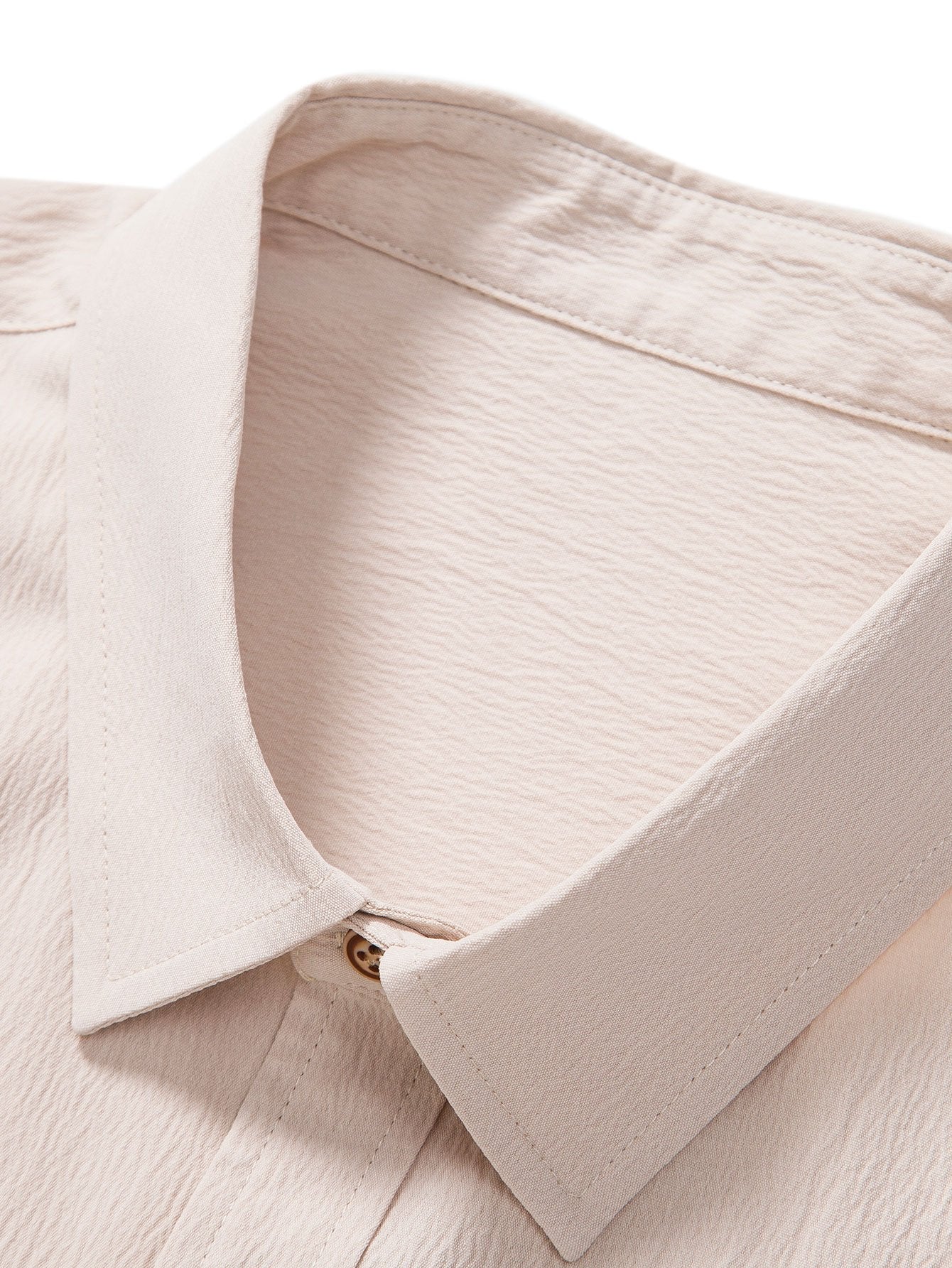 Wrinkled Textured Shirt &amp; Shorts